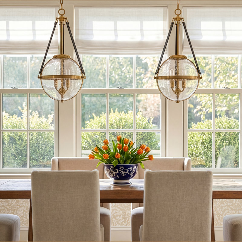 Bozeman 3-Light Hubbs in Warm Brass, Brass