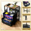Table de chevet 2 tiroirs en tissu avec station de charge Mystical Forest