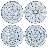 Hanukkah Celebration Bone China 9-In Salad Plates, Set Of 4