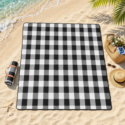 80x 80inch Waterproof And Foldable Beach Blanket