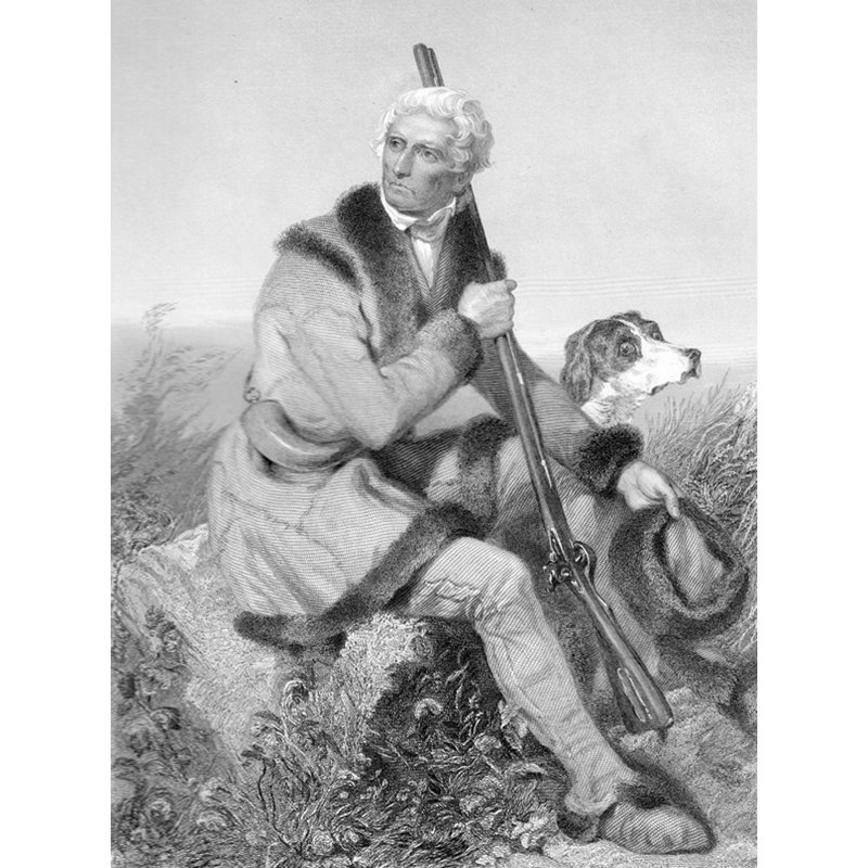Daniel Boone, frontalier américain, H 24 po x l 18 po