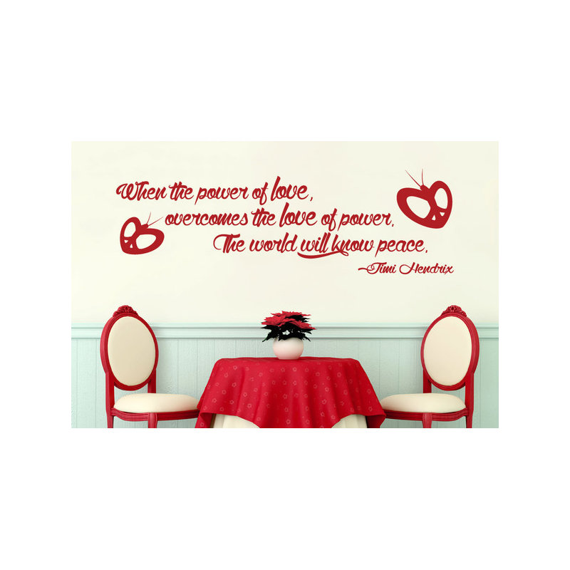 Non-Wall Damaging Wall Decal, Dark Red, Large