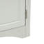 Grey Triangle Bathroom Storage Cabinet With Adjustable Shelves, Freestanding Floor Cabinet For Kitchen-641356534