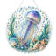 Attrape-soleil marin en fer forgé, ornement suspendu tortue, crabe, méduse, strass cristal, décoration murale/de fenêtre-447773026