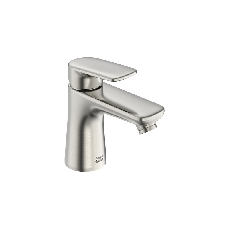 Single-Hole Single-handle Bathroom Faucet with Drain Assembly, Brushed Nickel
