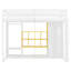 Lit mezzanine simple en bois avec garde-robe, tablettes-1834676331