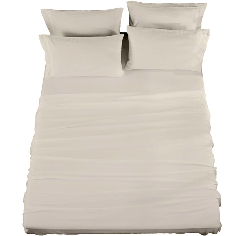 Polo World Network Microfiber Sheet Set, Gray, King Sheet Set with 2 Fitted Sheets 4 Pillowcases