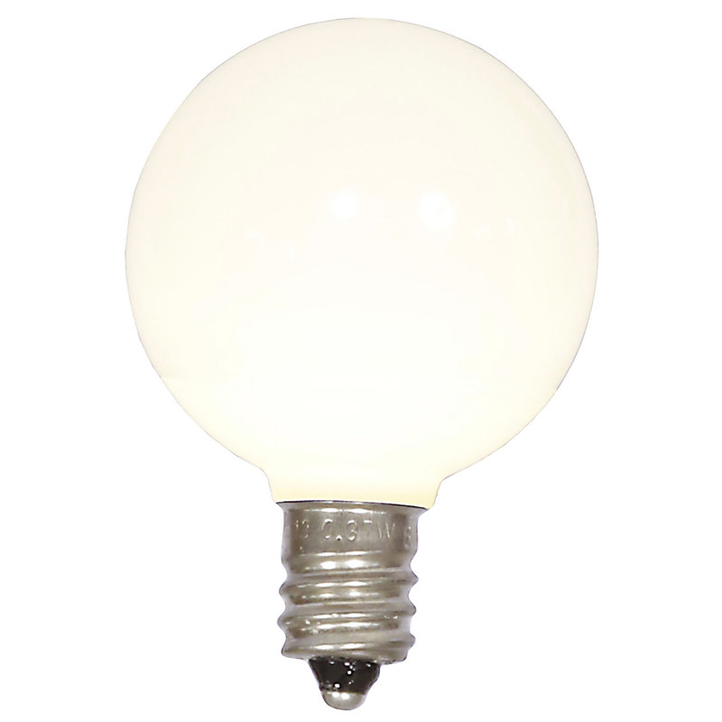 Vickerman G40 Warm White Ceramic LED Replacement Bulb, Package Of 25