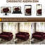 Velours bourgogne, 23,6 po de largeur, 31,5 po de profondeur, 16,5 po de hauteur, 23,41 lb, pour les appartements, peut être utilisé comme tapis de jeu, confortable et adapté aux salons polyvalents, combiner avec des canapés, haute-133001341