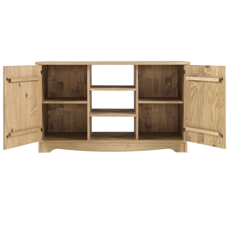 Daneleigh 51.97'' Solid Wood Sideboard, Antique Brown