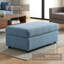 Repose-pieds rembourré Roundhill Furniture Wilson, bleu côtier-131438719
