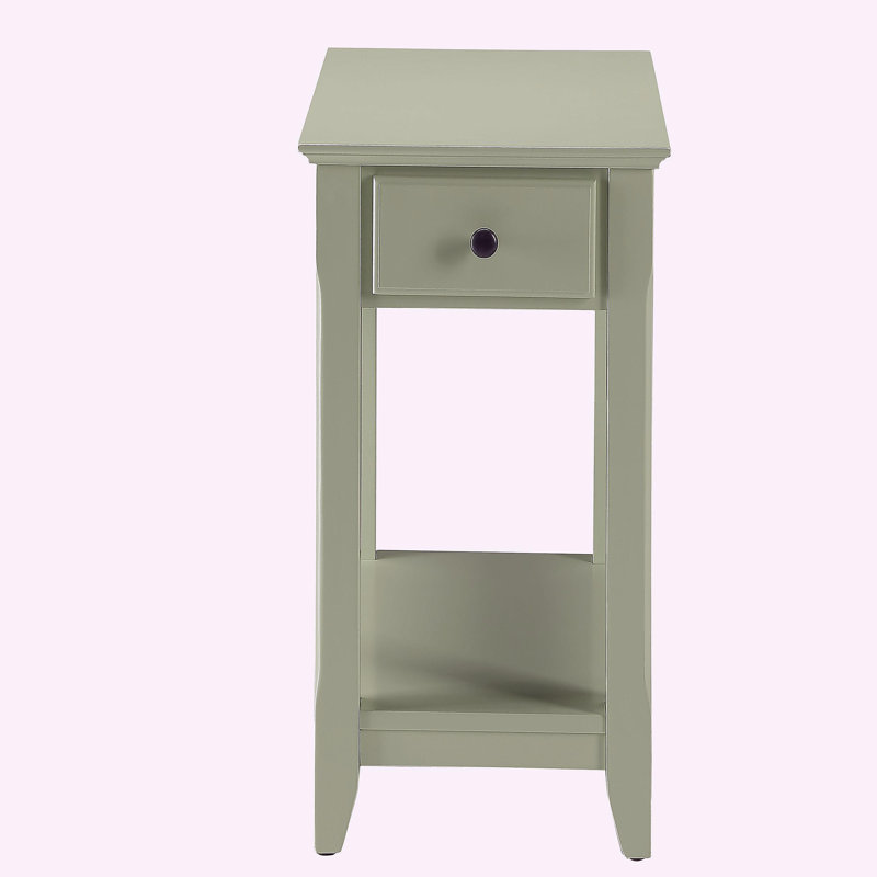 Green decorative table with base, Light Green