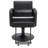  Inbox Zero Swivel Salon Chair, All Black Barber Styling Chair, Faux Leather