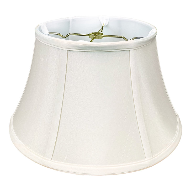 Abat-jour de lampe Royal Designs, Inc. BSO-711-17WH, forme cloche basse, 11 x 17 x 10 cm, blanc, H 10 po x l 17 po x P 17 po