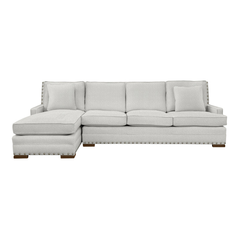 Riverside Chaise Sectional, Callaloo Cotton, Yes, Havana