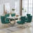 Charys Tufted Velvet Upholstered Cross Legs Parsons Dining Chair-794719950