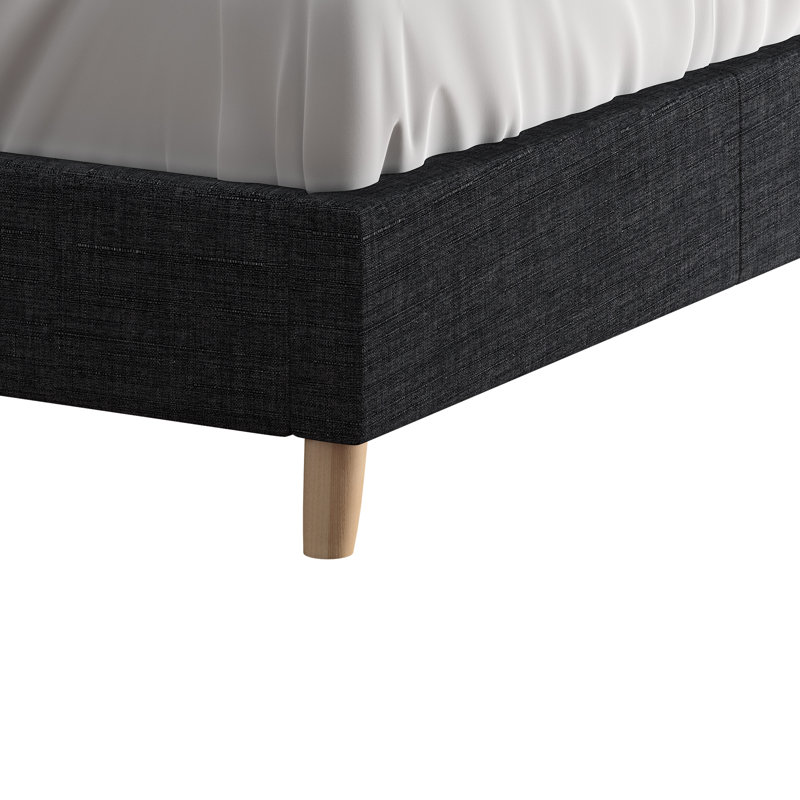 Deemer Upholstered Headboard, Dark Gray, Queen