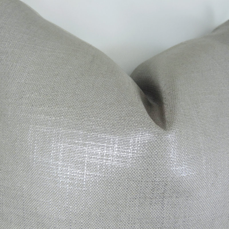 Housse de coussin à double face en métal argenté Thomas Collection®, Carré 18 po