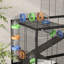 Hamster Cage 5 Tier Gerbil Cage on Wheels with Storage Shelf