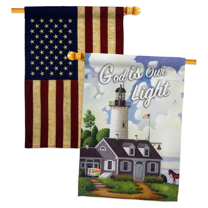 Drapeau de maison en polyester 40 x 28 po à 2 côtés