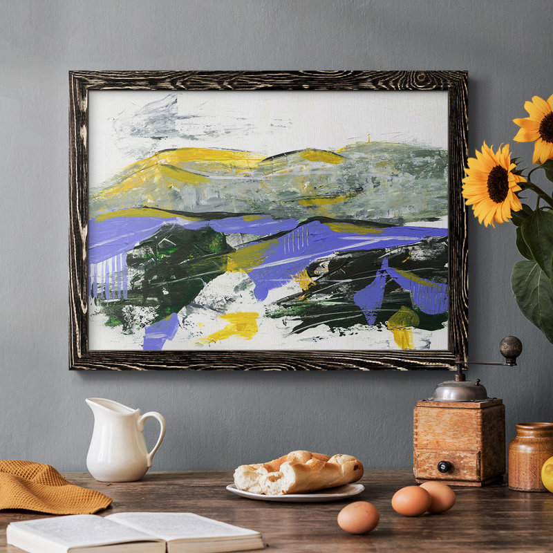 «Silent Mountain IV», reproduction d'un seul cadre photo sur toile, Cadre noir, H 18 po x l 26 po x P 1,5 po