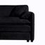 Canapé surdimensionné en chenille surdimensionné, petit canapé surdimensionné à 2 places avec nuage, causeuse moderne et confortable pour salon, appartement de bureau, bricolage, noir-306379036