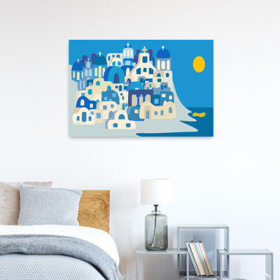Art contemporain, paysage côtier abstrait