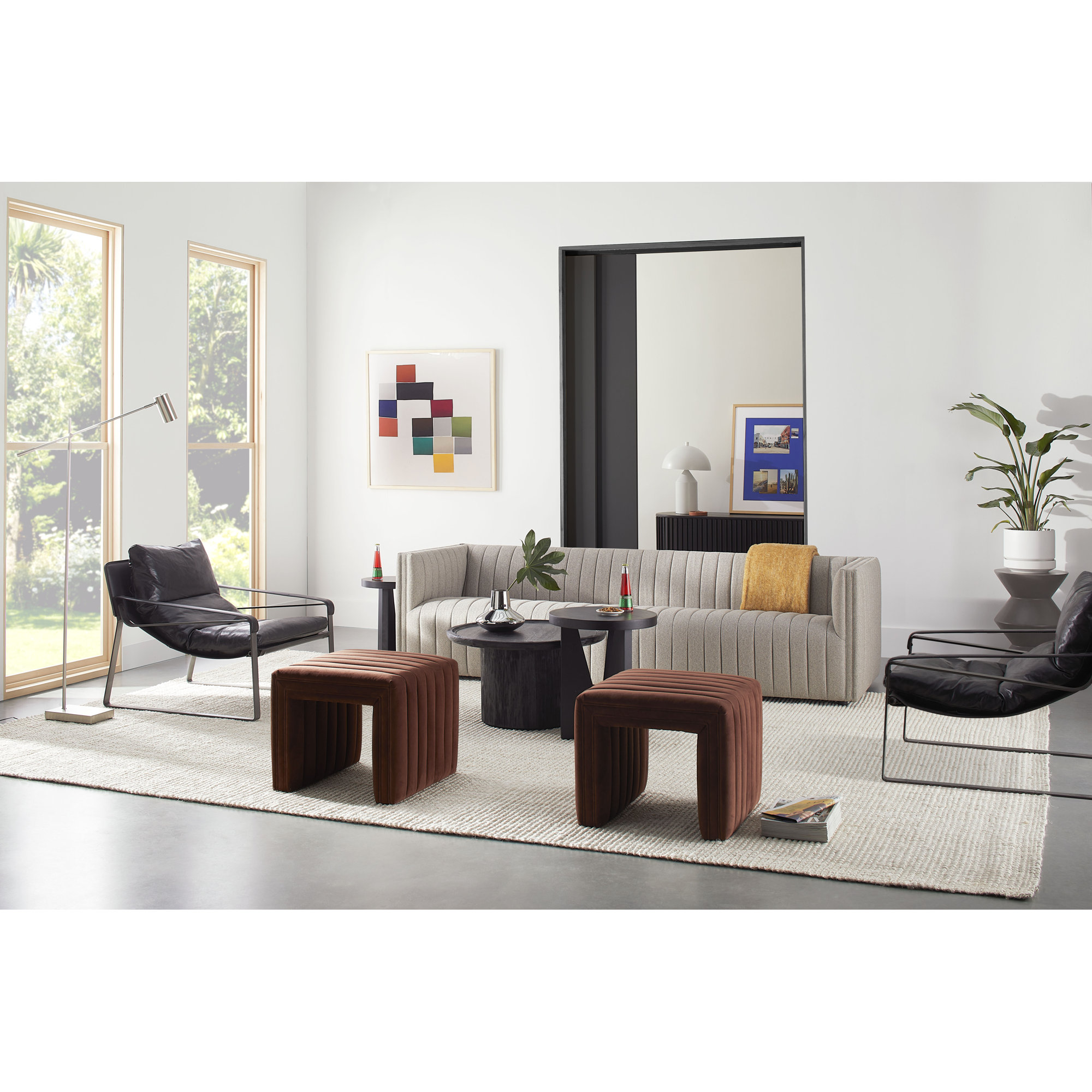 Henning Koppel Mirror Polished Indoor / Outdoor Stainless Steel Table Vase, 7.28" H x 8.86" W x 8.86" D