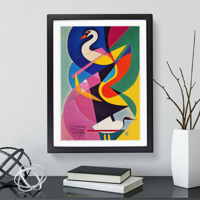 Swan in Abstract - Framed Print