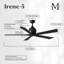 52" Irene 5-Blade Ceiling Fan with Wall Remote-570390759-570390764-570390766