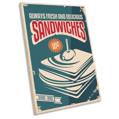 Sandwiches Kitchen - Wrapped Canvas Print
