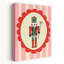 Whimsical Nutcracker Soldier Classic Traditional Whimsical Winter Wall Art Print by Annick - Wrapped Canvas Print-156476592