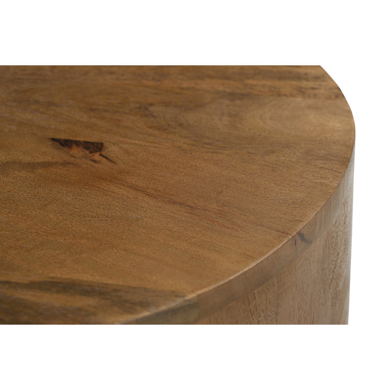 Kopsho Round Side Table In Spice Tan