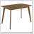 Daglosten Off-white and Chestnut 5-piece Dining Set