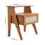 47.5cm W Solid Wood Bedside Table