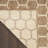 Koebe Geometric Reversible Indoor / Outdoor Area Rug in Tan-828140417