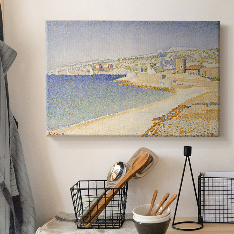 Cassis, Cap Lombard (Opus 196) - Paul Signac - Toile tendue avec châssis - 1889, 12 x 18