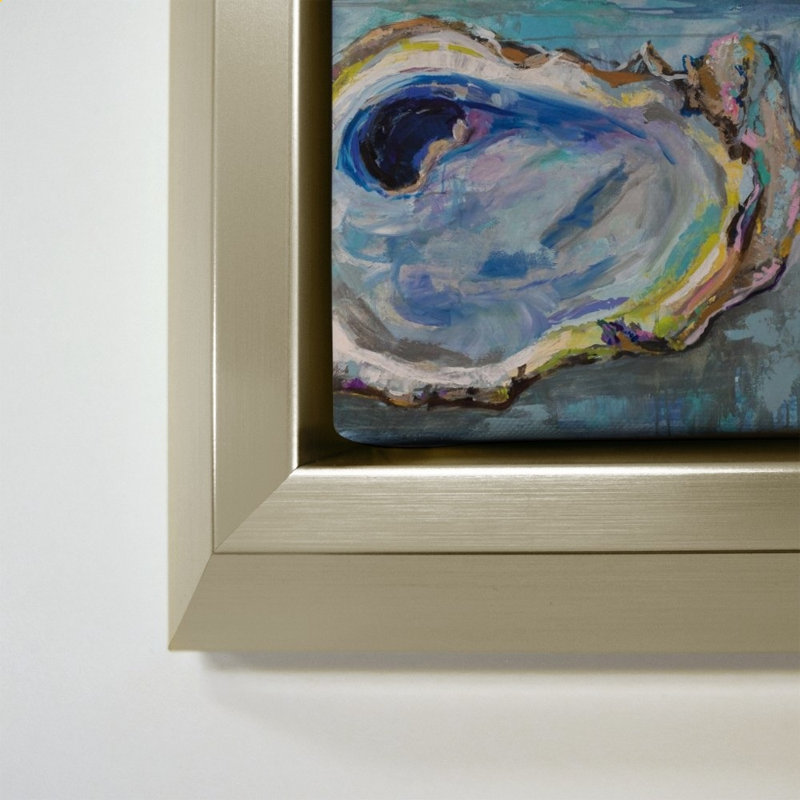 «Oyster Two» par Jeanette Vertentes - impression sur toile, Champagne, 34" H x 34" W