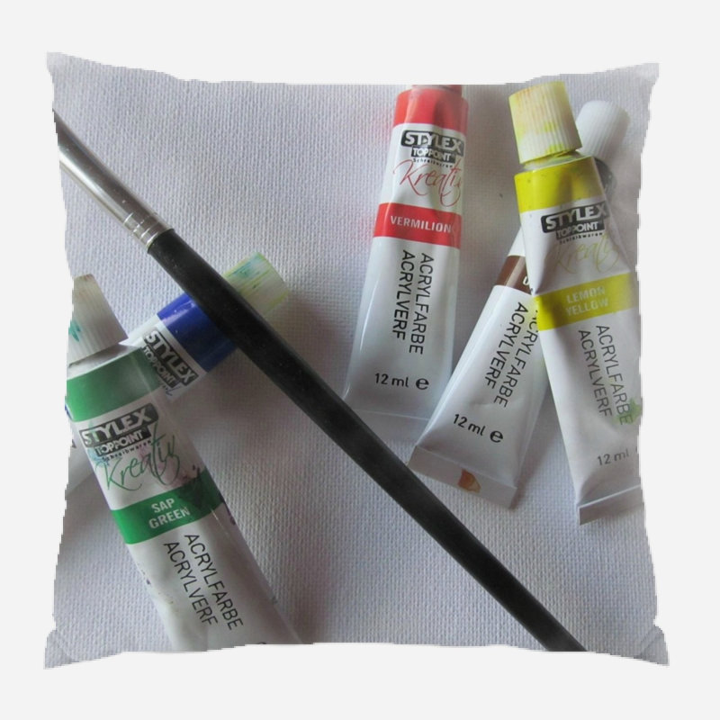 Coussin décoratif de couleur Bonneau, Microsuède, Intérieur