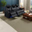 Fauteuils inclinables électriques, cuir Nappa de qualité supérieure, style moderne, détente à la maison