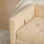 Banc de rangement à extrémité rabattable en chenille l 64,6 po pour salon, couloir, chambre à coucher, blé-131213536