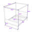 Lit plateforme à baldaquin en bois-566957950