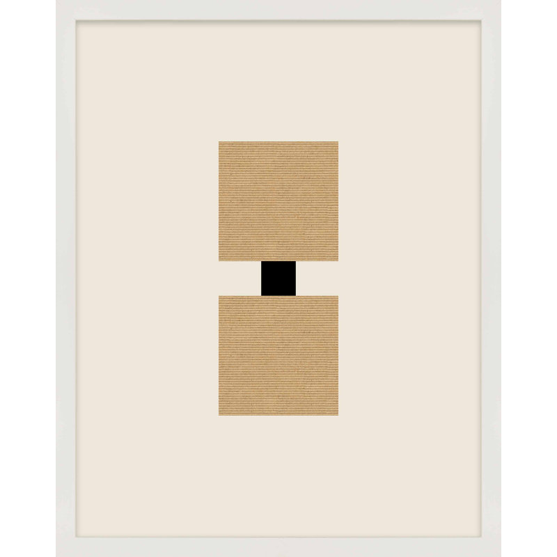 Column 2 by Eleni Psyllaki for Paradissi Digital Art - Framed Wall Art, 50" H x 40" W  x 1.25" D, White Framed