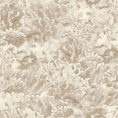 Rouleau de papier peint L 33 pi x l 21 po Ocean Coral