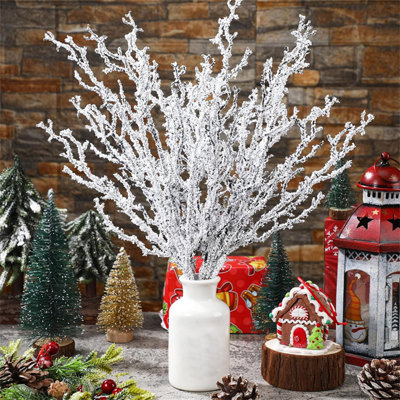 Christmas Tree Decoration Materials Preserved Flowers Dried Flowers Bouquets Home Simulation Branches Living Room Table Flower Decoration
