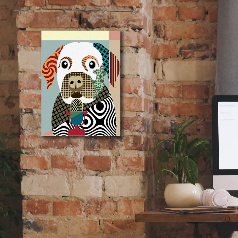 «Labrador Retriever» par Lanre Adefioyue, H 16 po x l 12 po x P 0,75 po
