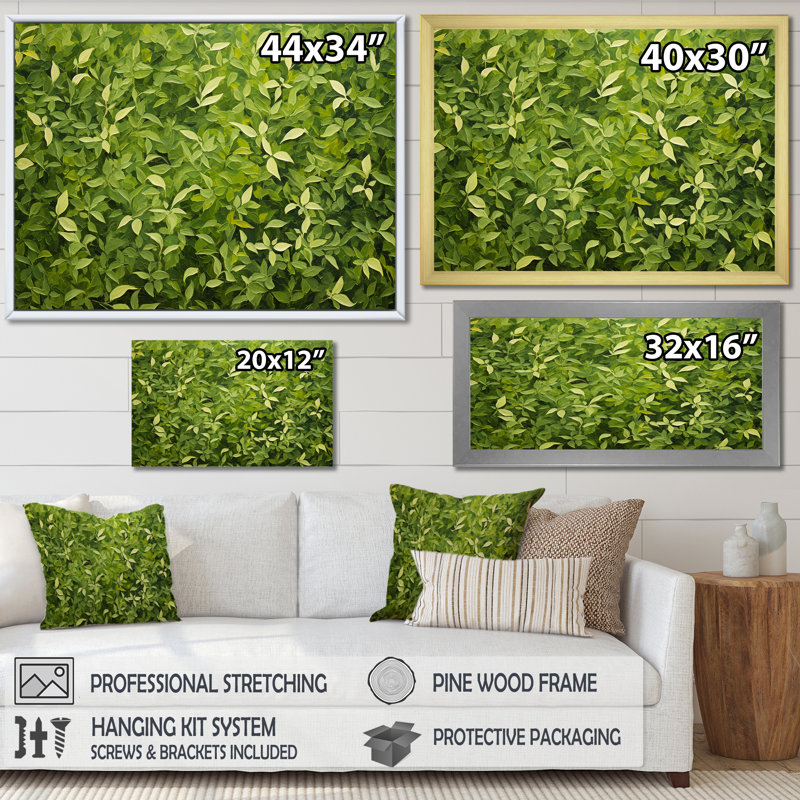 Herbes, origan, teintes 2 - Art floral, Cadre de coin argenté fermé, H 12 po x l 20 po x P 1 po