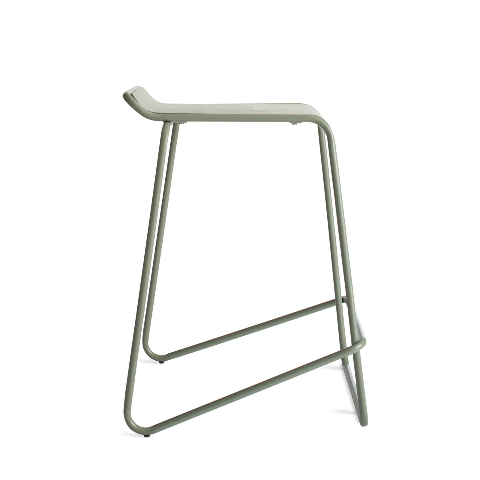 Ready Stacking Stool, Gray Green, Counter Stool (25" Seat Height)