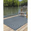 Tapis bleu contemporain Odawa-1098662902