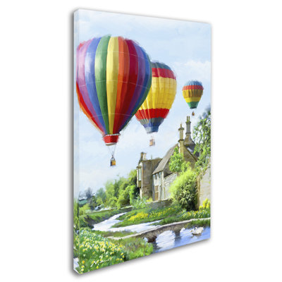 « hot air balloons », reproduction sur toile